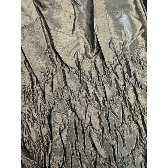 UBU Women's Reversible Zip Coat Stretchy Crinkle Jacket Olive Green Black Sz M - Picture 4 of 9